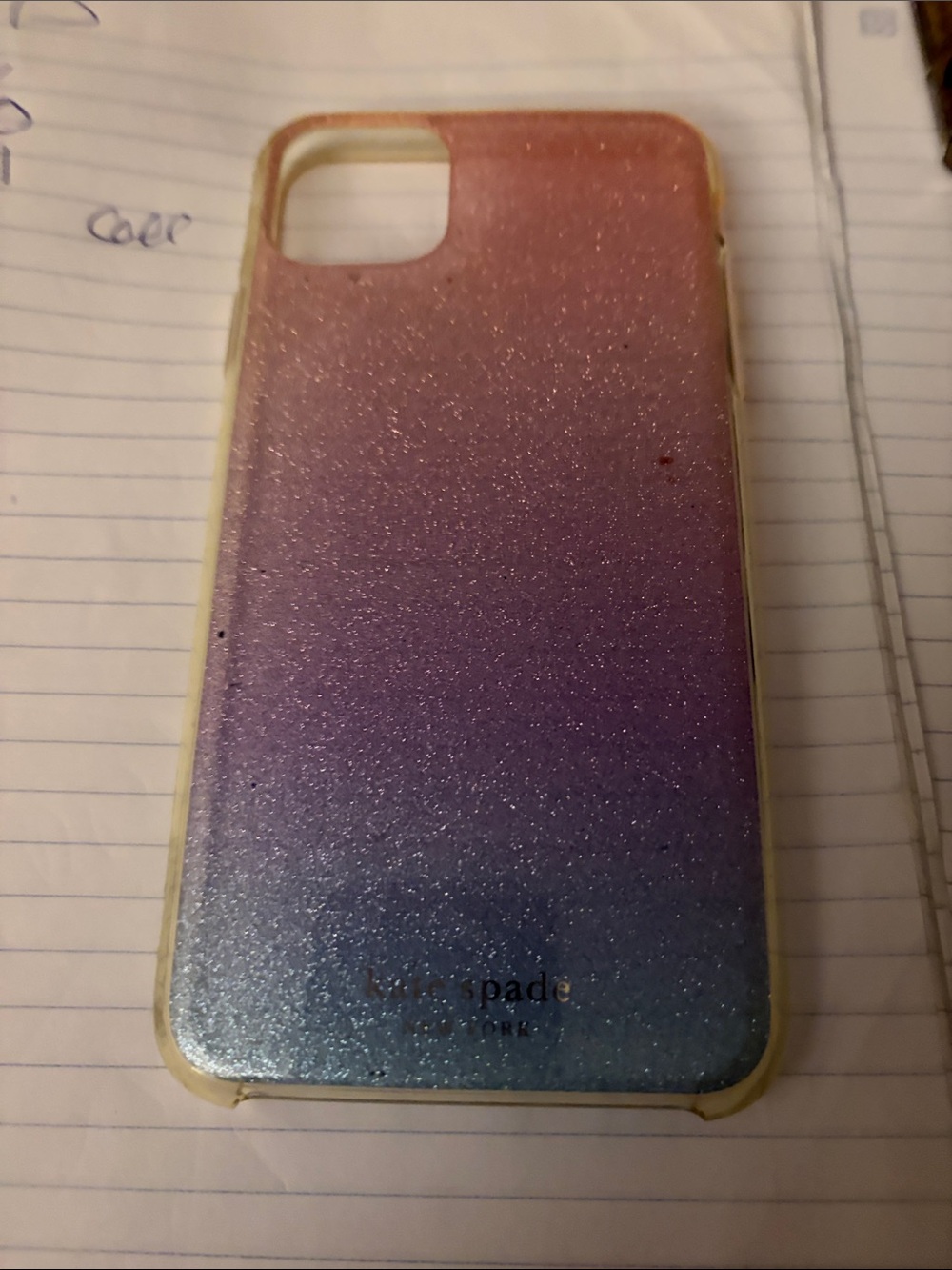 kate spade Glitter Gradient iPhone Case in Pink, Purple & Blue